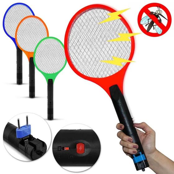 Raquete Mata Mosquito  Para Eletrocutar Mosquitos E Moscas Recarregável