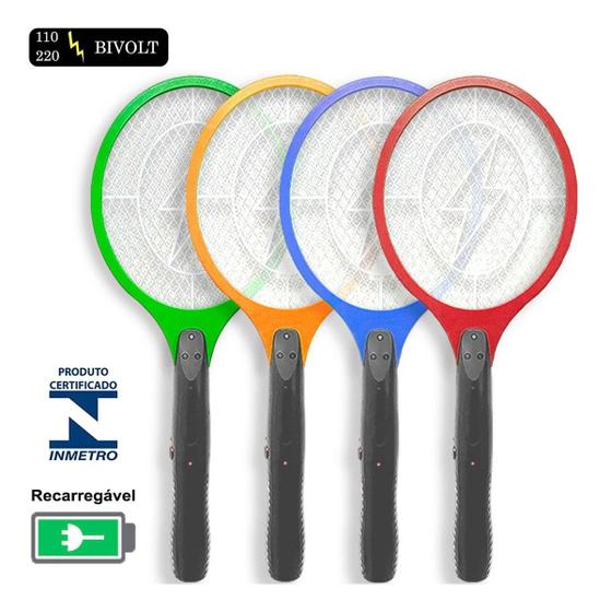 Raquete Mata Pernilongos Recarregável Elétrica Bivolt Menor preço em Raquete Mata Pernilongos Recarregável Elétrica Bivolt