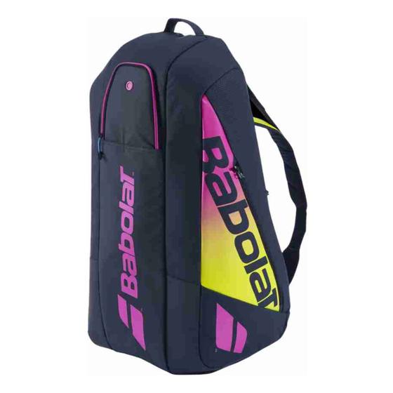 Imagem de Raqueteira Babolat Pure Aero Rafa X6 Preta Amarela E Rosa