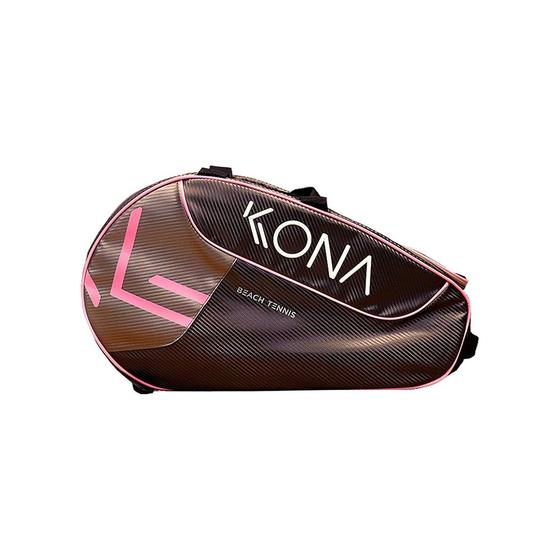 Imagem de Raqueteira Beach Tennis Kona Cinza e Rosa