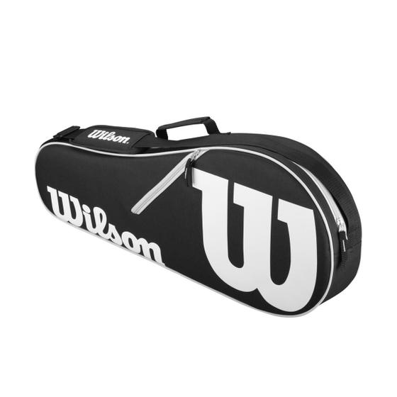 Imagem de Raqueteira Wilson Advantage II X3 Preta e Branca