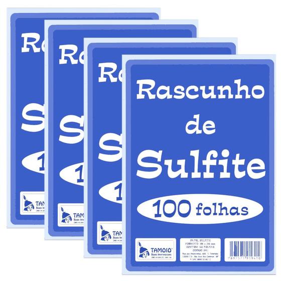 Imagem de Rascunho de Sulfite 156x219mm com 100 Folhas PT 10 - Tamoio