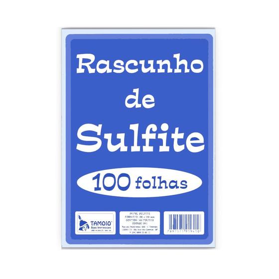 Imagem de Rascunho de Sulfite 156x219mm com 100 Folhas - Tamoio