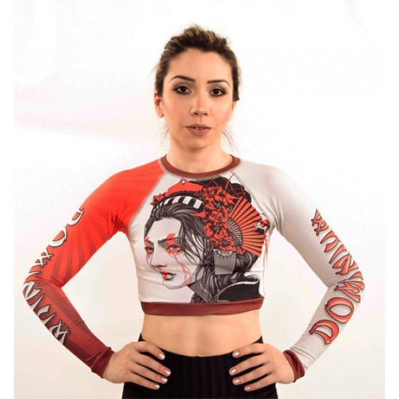 Rash Guard Baby Look Cropped Fem 2835 Lady Cry DOMINIUM FIGHT