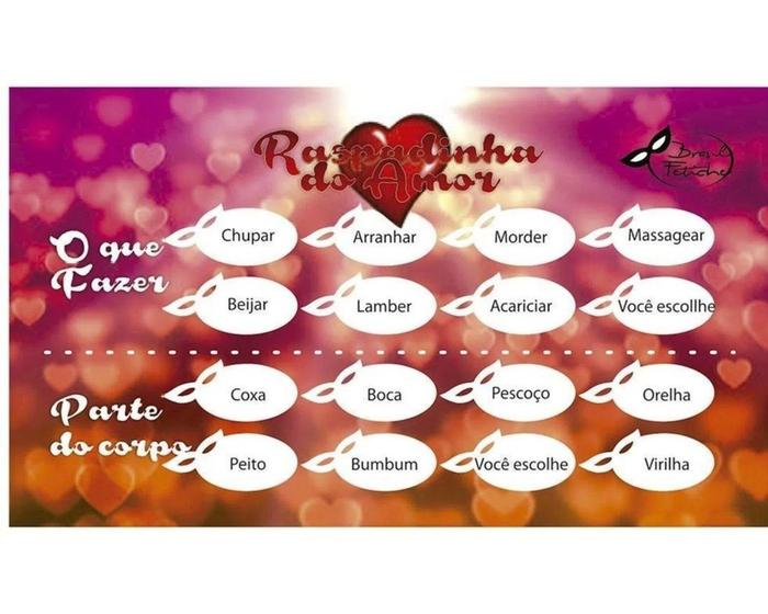 Imagem de Raspadinha do Amor 10 unidades