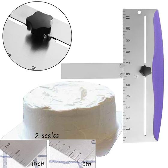 Imagem de Raspador de bolo Wokex ajustável para assar em aço inoxidável