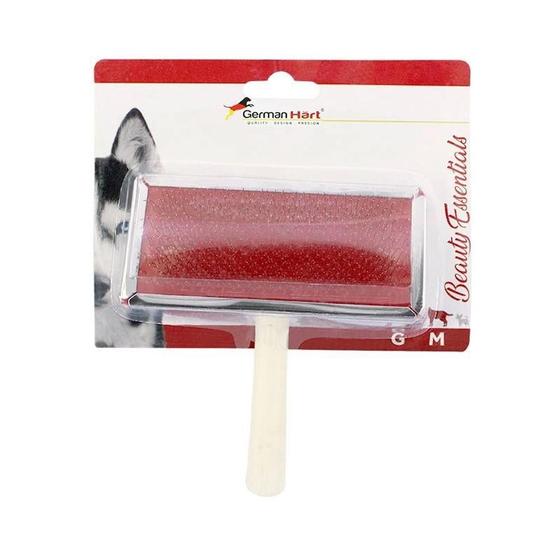 Rasqueadeira classic para cães e gatos german hart cabo de madeira tamanho g Imagem de Rasqueadeira classic para cães e gatos german hart cabo de madeira tamanho g
