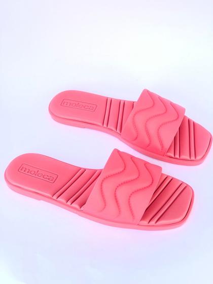 Imagem de Rasteira Gaspea Pronta Jean/Preto/Coral Moleca