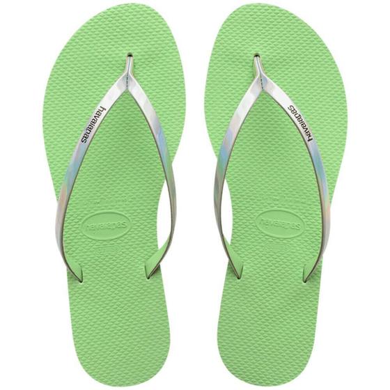 Imagem de Rasteira Havaianas Feminina You Metallic Verde