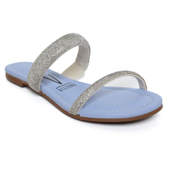 Sandália Rasteirinha Rasteira Vizzano Com Strass Feminina Sandália
