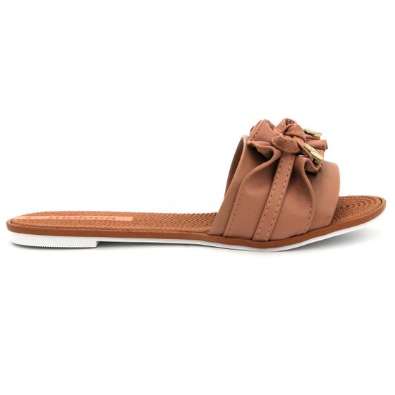 Imagem de Rasteirinha Moleca 5297.446 Chinelo Slide nô laço tamanco Feminino