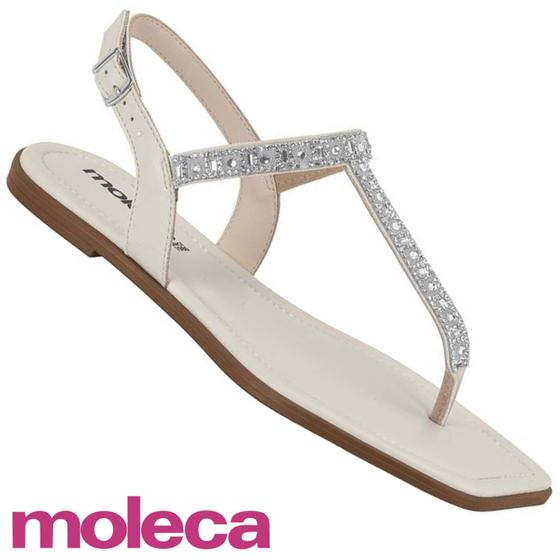 Imagem de Rasteirinha Moleca 5491.109 Sandália com Strass Feminino