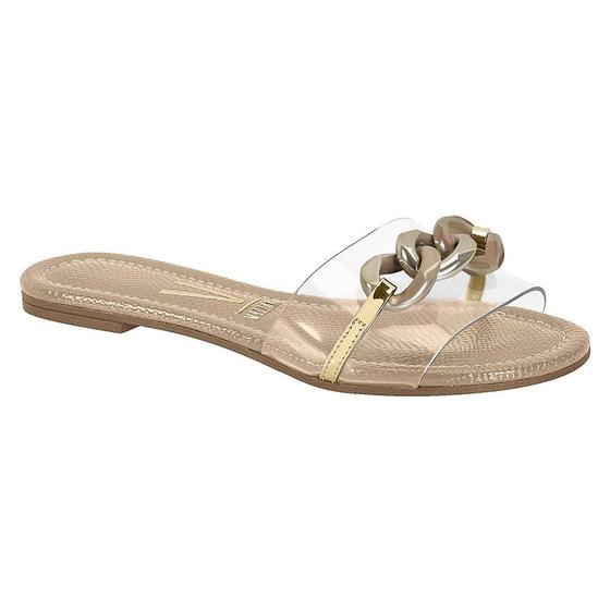 Imagem de Rasteirinha Vizzano Cristal/Dourado/Bege Ref: 6371.341