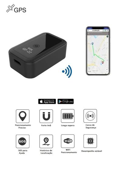 Rastreador Para Investigação Gps Portátil Gf22 Gf-22 Escuta - Mike ...