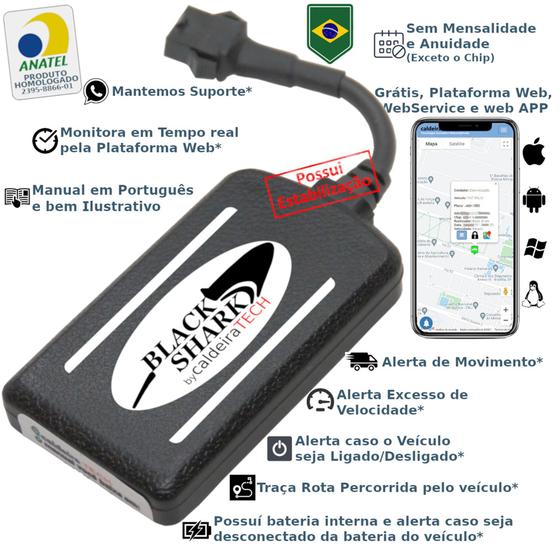 Rastreador Veicular Gps caldeiraTECH Blackshark - Sem Mensalidade ...