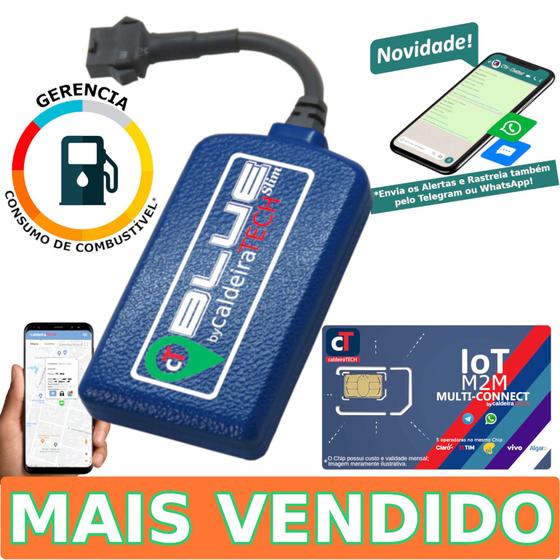 Imagem de Rastreador Veicular Gps caldeiraTECH Blue com Chip