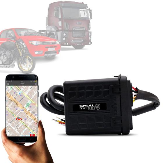 Imagem de Rastreador Veicular Universal Bloqueador Automotivo GPS Prova D'Água Android e iOS Shutt