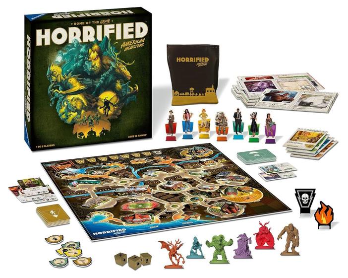 Imagem de Ravensburger Horrified: Jogo de tabuleiro de estratégia American Monsters para maiores de 10 anos