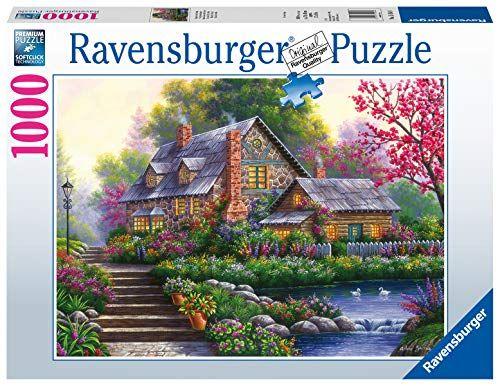 Imagem de Ravensburger Romantic Cottage 15184 1000 Peça quebra-cabeça para adultos, cada peça é única, tecnologia softclick significa que as peças se encaixam perfeitamente