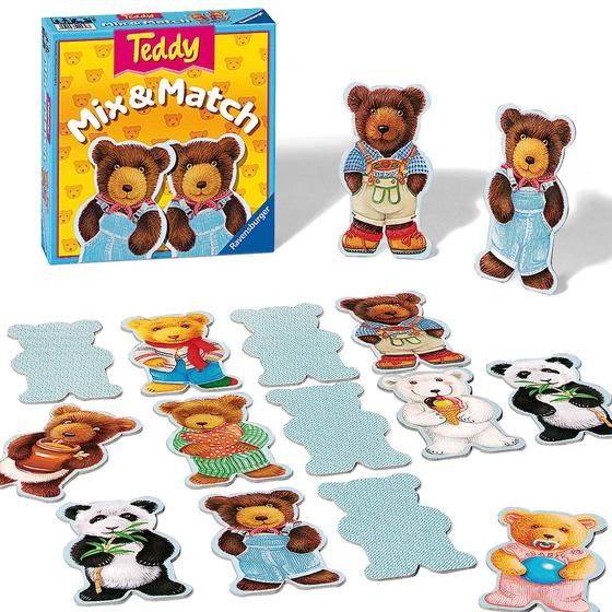 Imagem de Ravensburger Teddy Mix & Match - Jogo Infantil