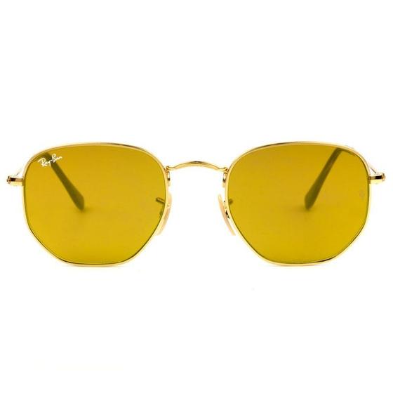 Imagem de Ray Ban Hexagonal RB3548N - Dourado 001/93 51mm - Óculos de Sol