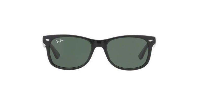 Imagem de Ray-Ban Junior Kids Infanto Juvenil New Wayfarer RJ9052S 100/71 Preto Lente Verde Escuro Tam 48