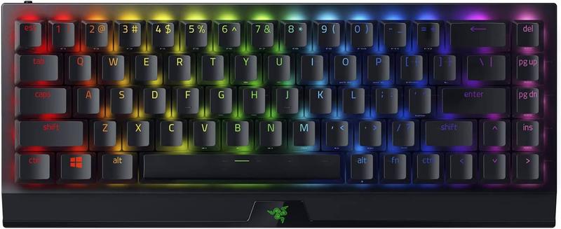 Imagem de Razer BlackWidow V3 Mini HyperSpeed 65% Wireless Mechanical Gaming Keyboard: HyperSpeed Wireless Technology - Green Mechanical Switches- Tactile &amp Clicky - Doubleshot ABS keycaps - 200Hrs Battery Life