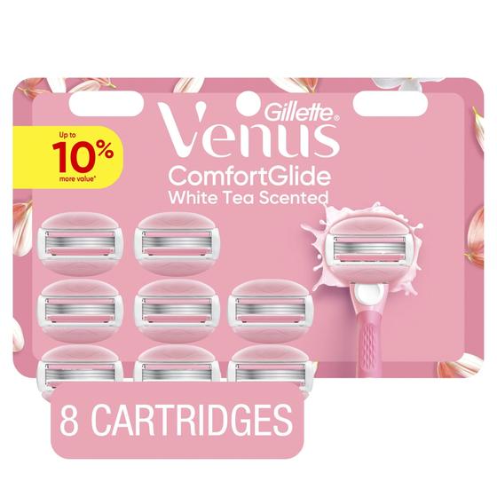 Imagem de Razor Blade reabastece chá branco Venus ComfortGlide x8