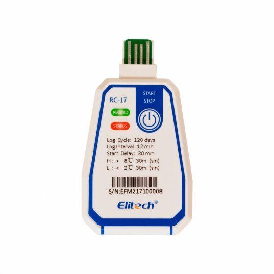 Imagem de RC-17 DATALOGGER TEMPERATURA USO ÚNICO/DESCARTÁVEL (-30ºC A 70C) 16000 LEITURAS CONEXÃO USB DIRETA