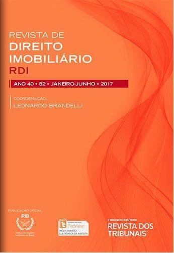 Imagem de Rdi - Revista De Direito Imobiliário - REVISTA DOS TRIBUNAIS