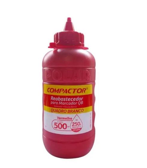 Imagem de Reabastecedor Pincel Quadro Branco Vermelho 500Ml Compactor