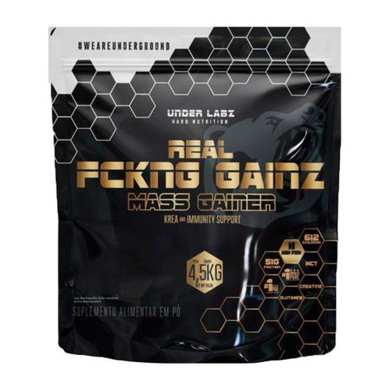 Real fckng gainz mass gainer (4,5kg) - under labz Menor preço em Real fckng gainz mass gainer (4,5kg) - under labz