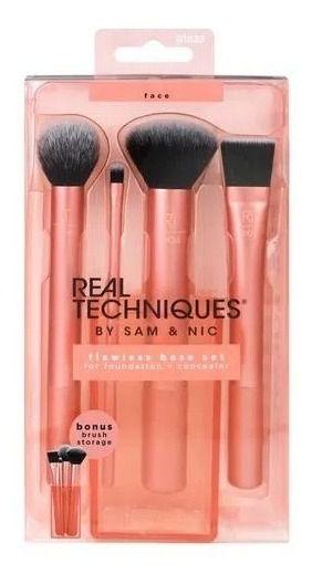 Imagem de Real Techniques Flawless Base Kit 4 Pinceis + Brush Cup