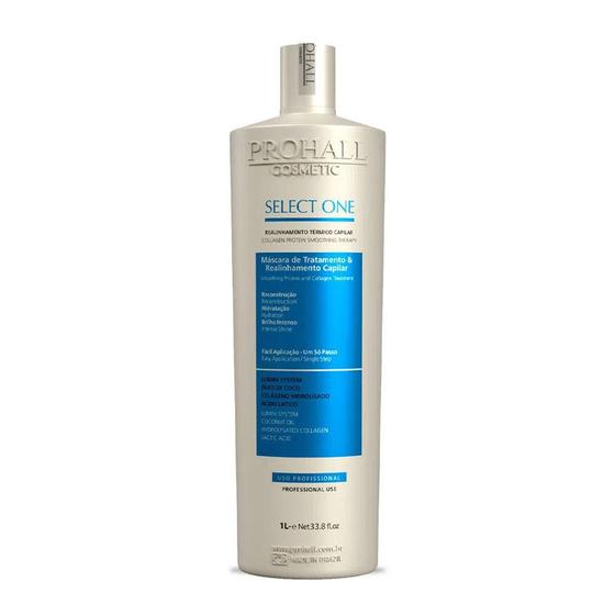 Realinhamento Capilar Select One 1L Prohall Cosmetic Menor preço em Realinhamento Capilar Select One 1L Prohall Cosmetic