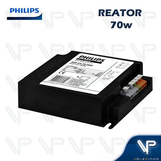 Imagem de REATOR ELETRÔNICO PHILIPS P/LÂMPADA METALICA HID-CV 70W CDM ou HCI