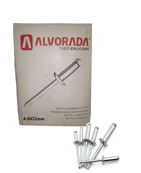 Imagem de REBITE ALUMINIO 4,8X12 mm - CAIXA 1000 UN.