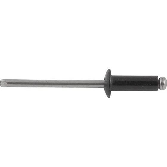 Imagem de Rebite Alumínio Preto 3,2x12mm 312 com 1000 peças - Vonder