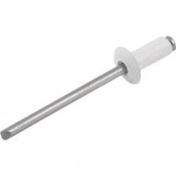 Imagem de Rebite Pop 4 x 10 mm = branco 410 Maciço 1000 pcs - New-fix