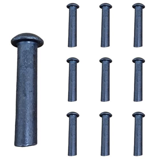 Imagem de Rebite Rebater Maciço 3/8 x 1.3/4 Ferro Cabeça Redonda - 5Kg