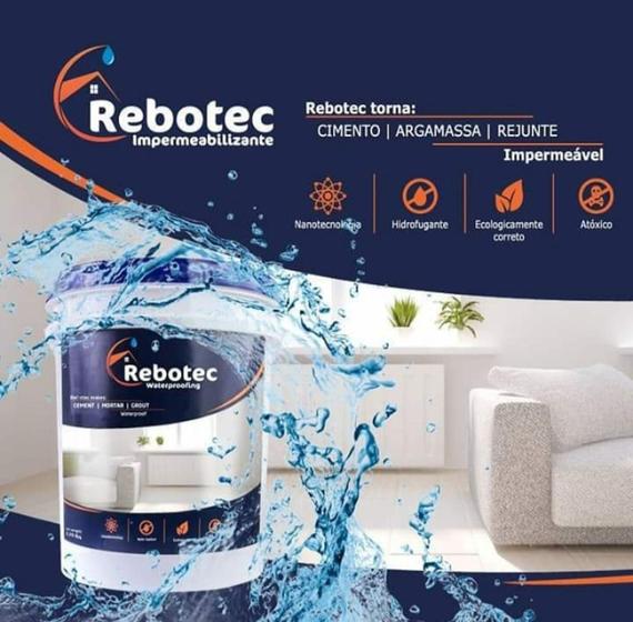 Imagem de Rebotec Impermeabilizante em Pó Hidrofugante 20kg - Detalhes