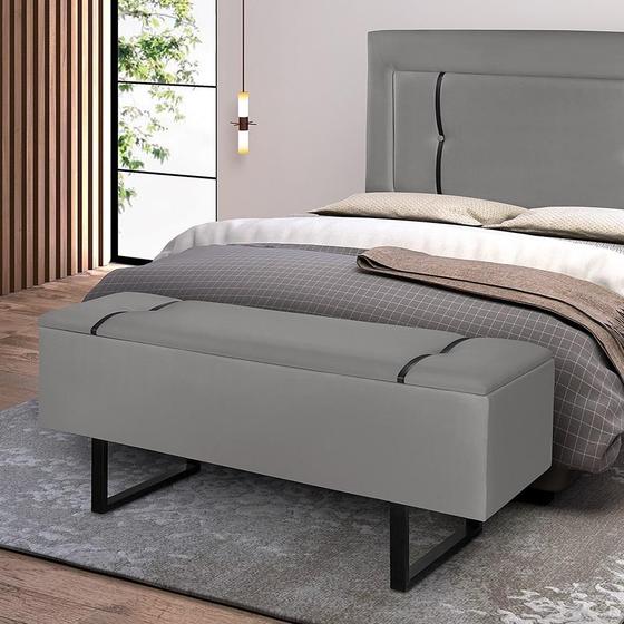 Recamier Banco Bau Quarto Elegance 150cm Suede Pes de Ferro é ruim? Recamier Banco Bau Quarto Elegance 150cm Suede Pes de Ferro é boa?