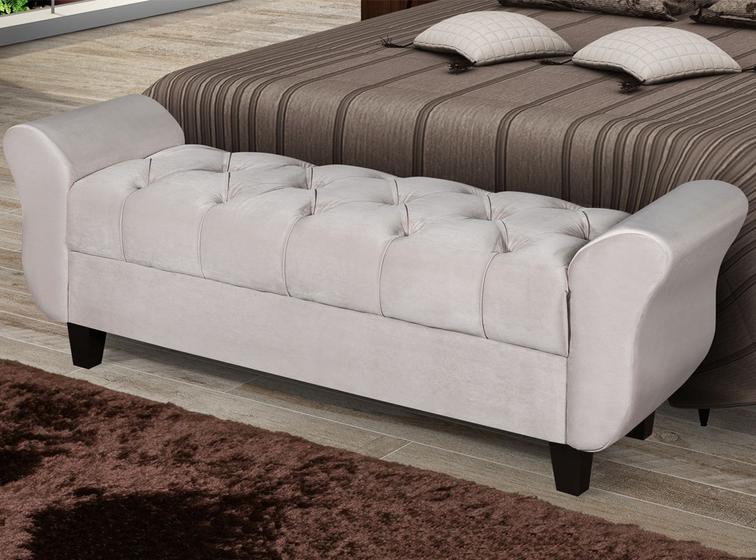 Recamier Banco Puff Milão 130 cm Menor preço em Recamier Banco Puff Milão 130 cm