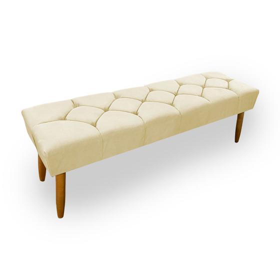 Recamier Calçadeira para Quarto Casal Kasi Bege Menor preço em Recamier Calçadeira para Quarto Casal Kasi Bege