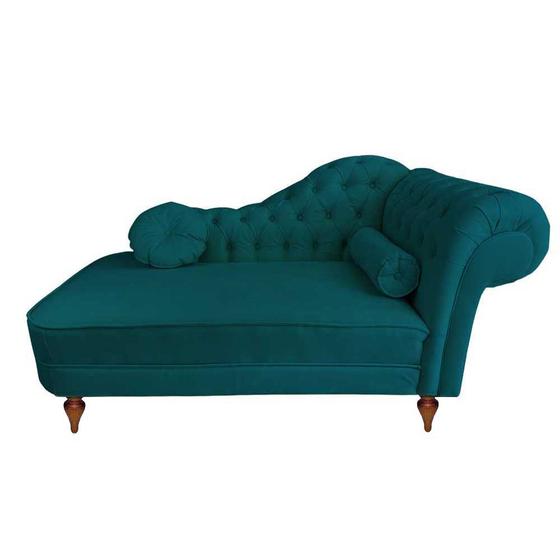 Imagem de Recamier Divã Chaise Sofá Decorativo 1,6m Roma Sala de Estar