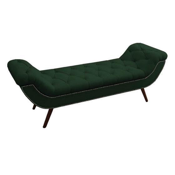 Imagem de Recamier Divã Odessa P04 195 cm Suede Verde TCA 947 - Amarena Móveis