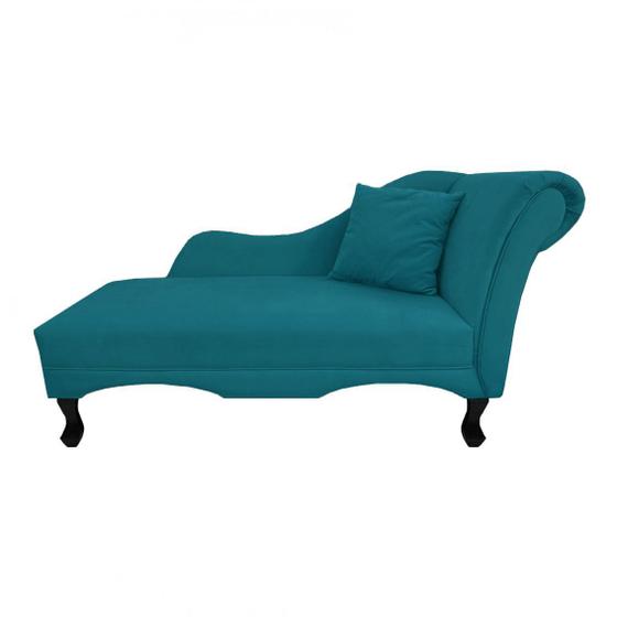 Recamier Divã Sofá Olivia Psicologia Consultório Suede Azul Turquesa - Dl Decor Menor preço em Recamier Divã Sofá Olivia Psicologia Consultório Suede Azul Turquesa - Dl Decor