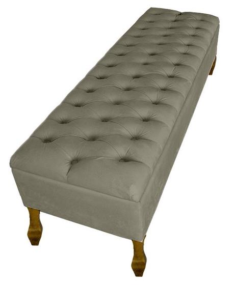 Imagem de Recamier Iza De Decoração Para Quarto Para Cama Box Casal Queen 158cm - Suede - Sv Decor