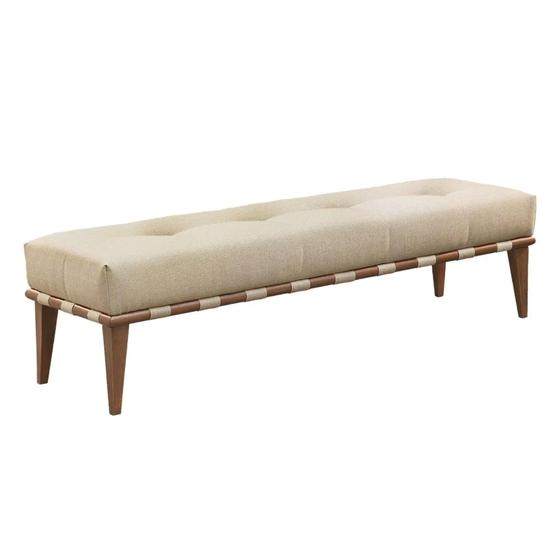 Recamier Puff Decorativo Madeira Maciça Luxo Suede Bege é boa?