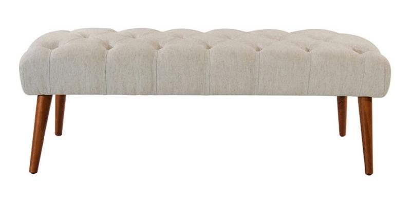 Imagem de Recamier Rubi 1,40 X 0,30 Suede Bege - Dominic Decor