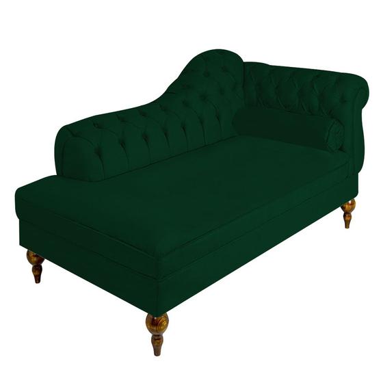 Imagem de Recamier Sofá Divã Chaise Chesterfield  3 Lugar 1,60 Cancun Para Studio Sala De Noiva Decoração